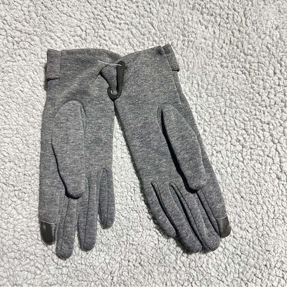 Gray Touchscreen Winter Gloves